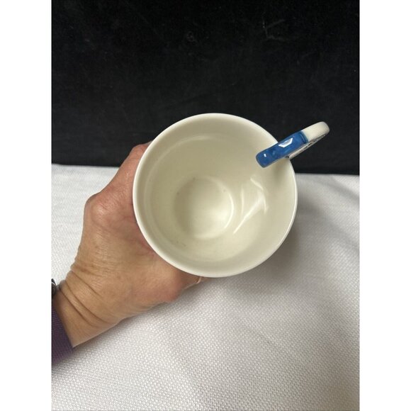 Guitar Handle Musical Note Coffee Cup Mug LanHong Blue - Picture 6 of 7